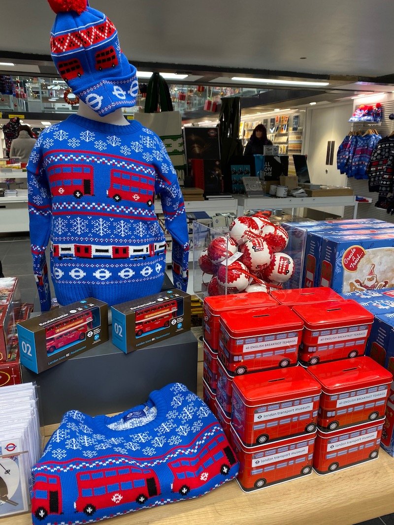 image - london transport museum shop christmas clothing