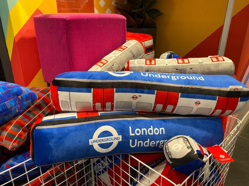 image - london transport museum shop pillows