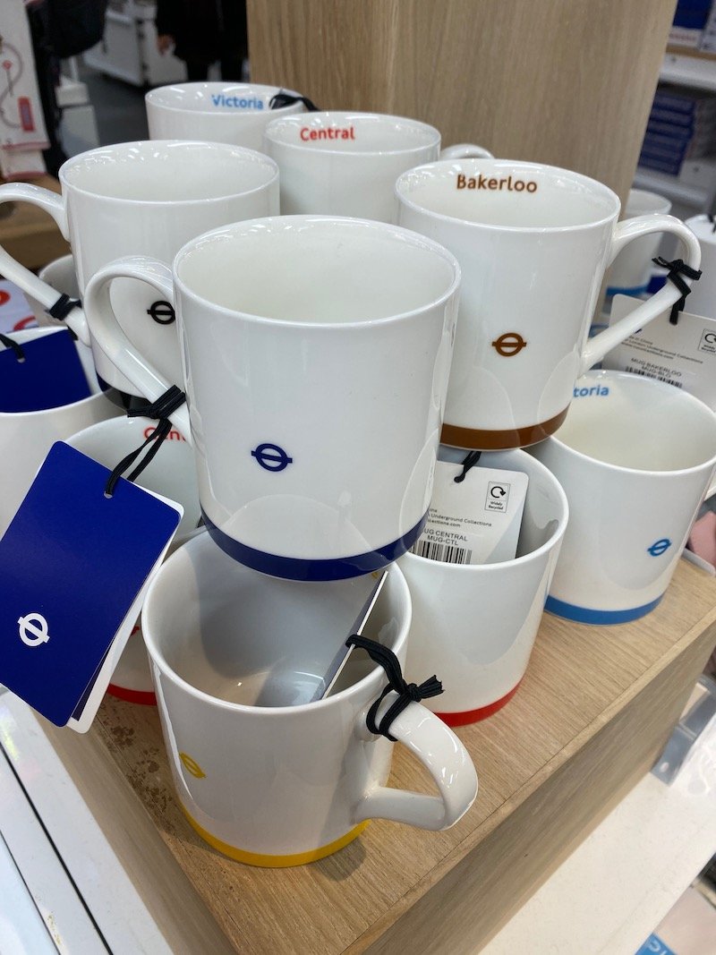 image - london transport museum shop roundel mugs