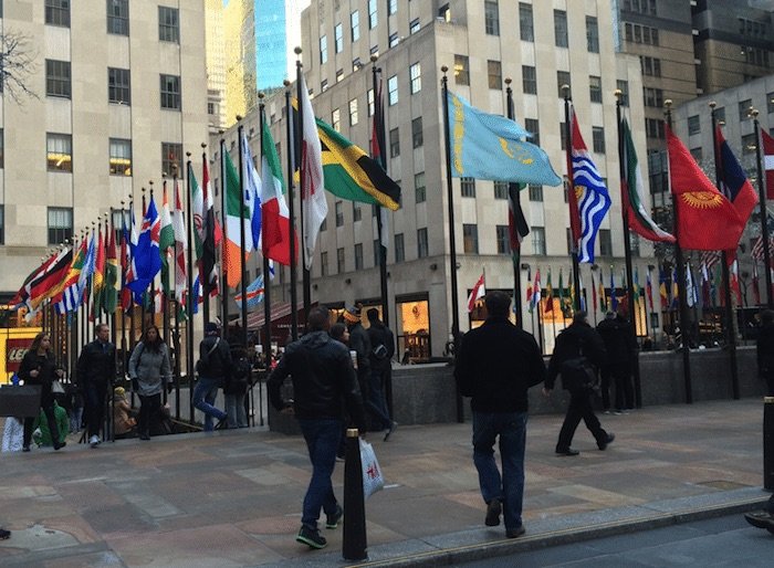 image - rockefeller center flags lego store