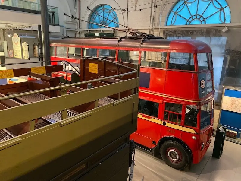 image -view from second level of london transport museum covent garden
