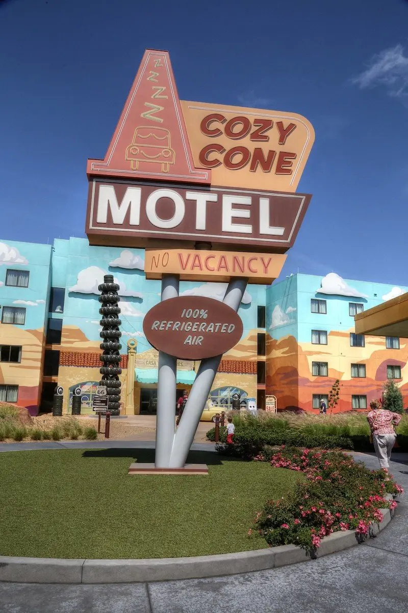 image - disney art of animation resort cozy cone motel sign