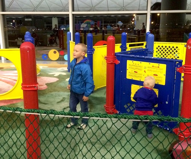image - hong kong airport kids play area music