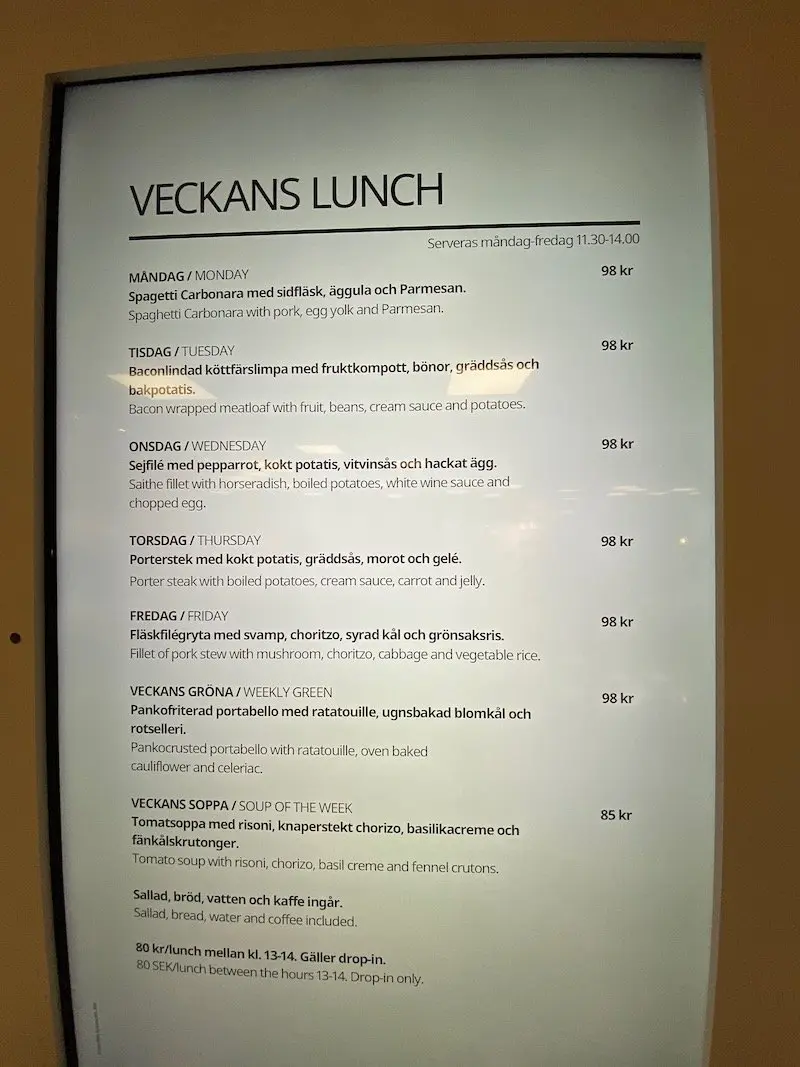 image - ikea hotel lunch menu