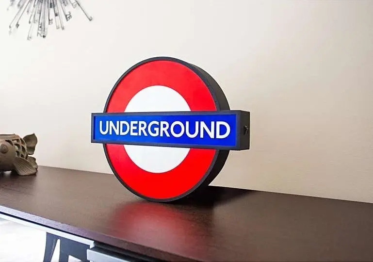 image - london underground lightbox from london transport museum shop