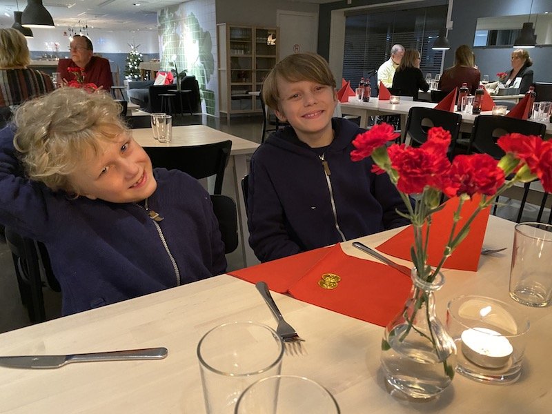 image - ned and jack at ikea hotel restaurant