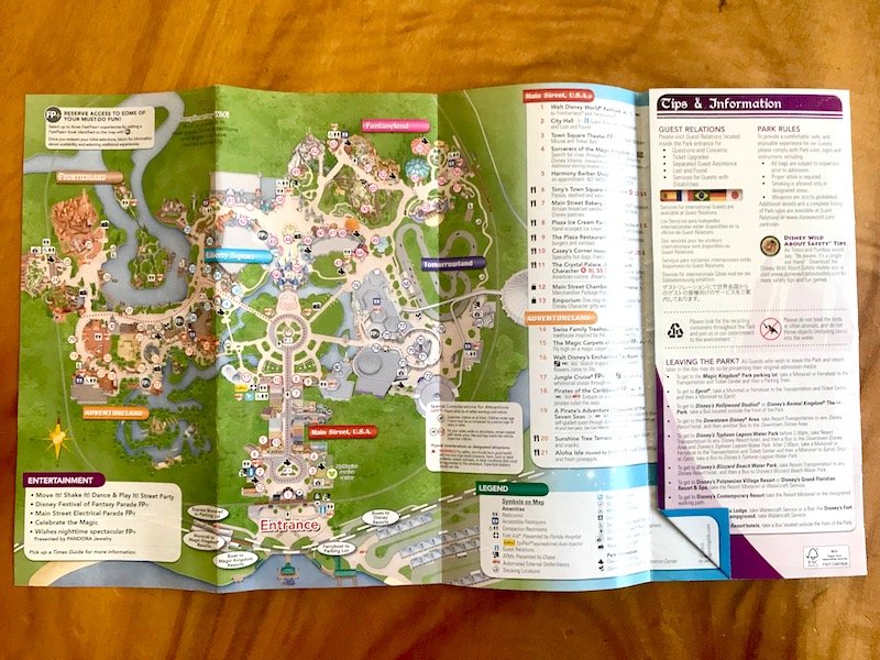 image - walt disney world map 800