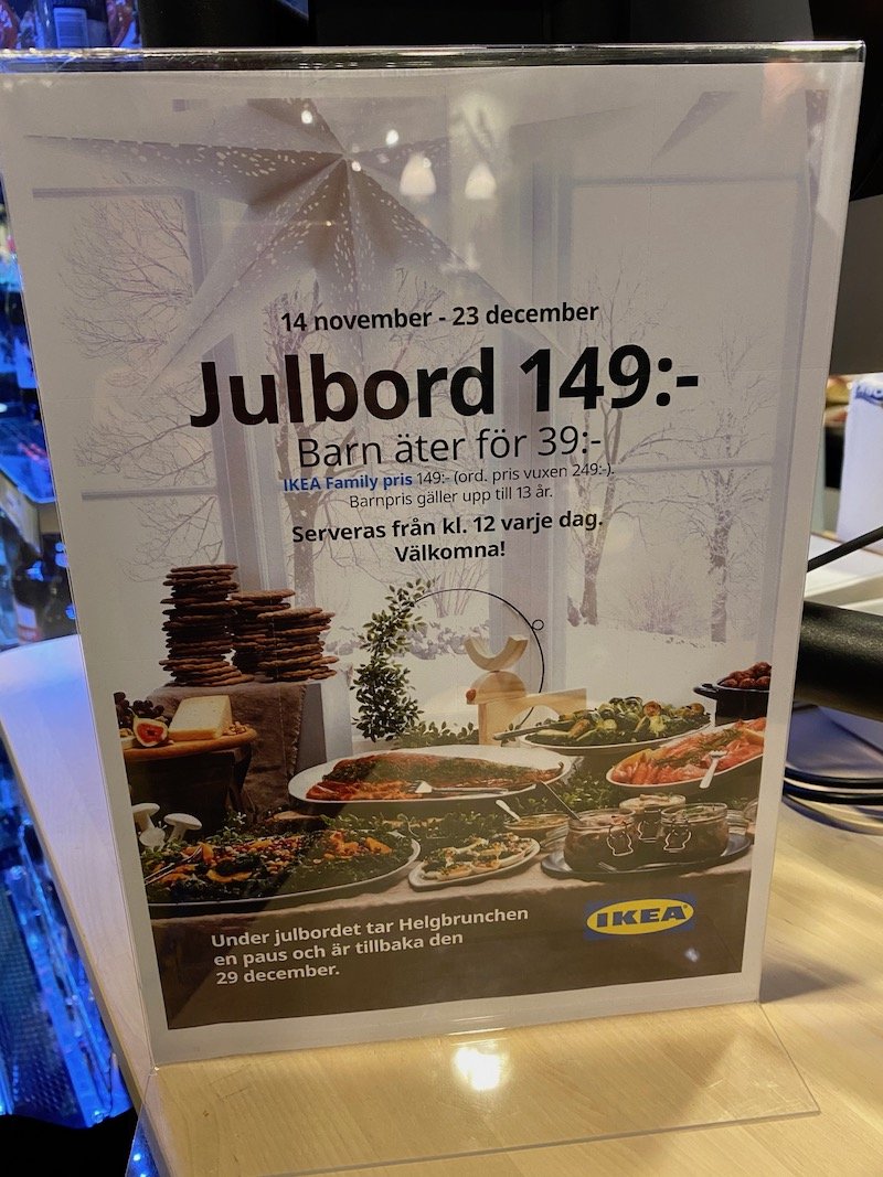 image - ikea almhult julbord christmas dinner