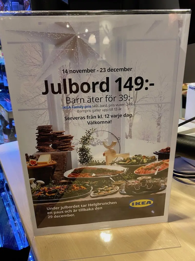 image - ikea almhult julbord christmas dinner