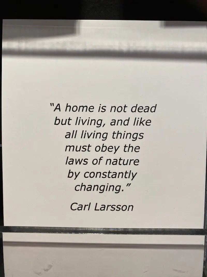 image - ikea museum shop carl larsson quote