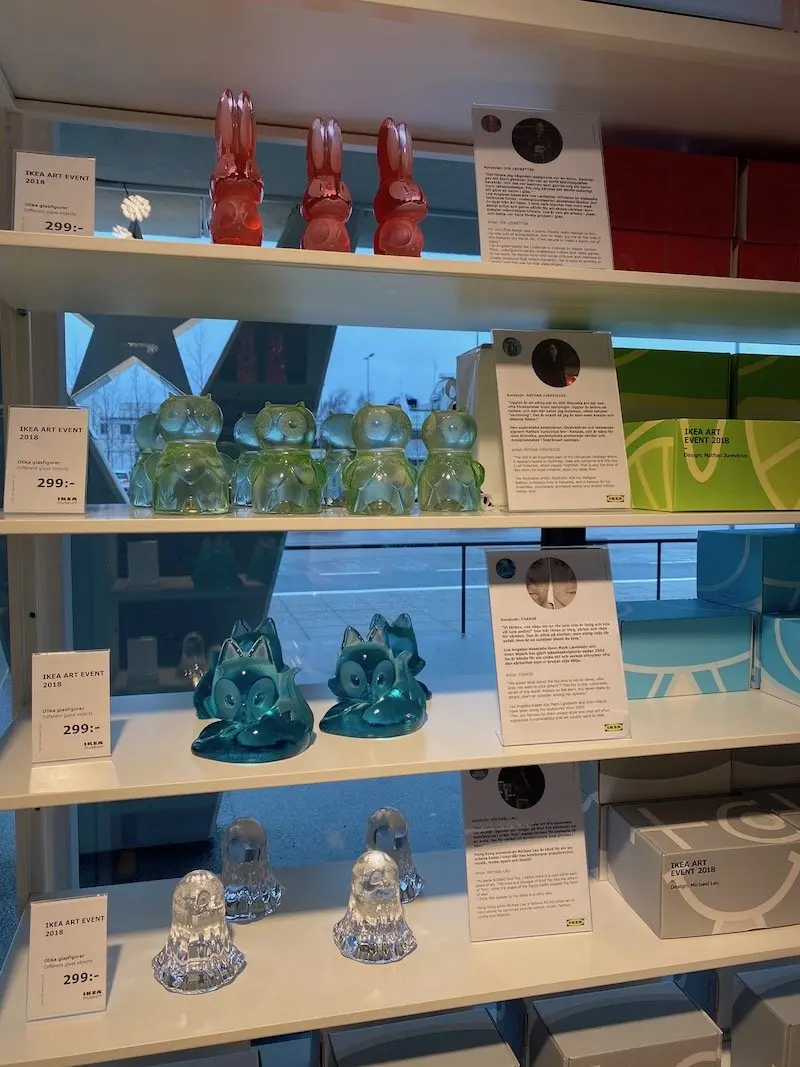 image - ikea museum shop glass ornaments