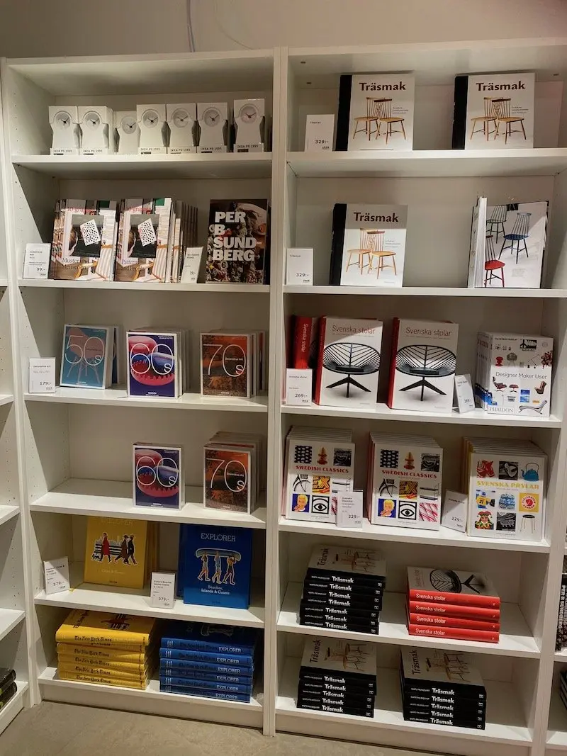 image - ikea museum shop sweden books