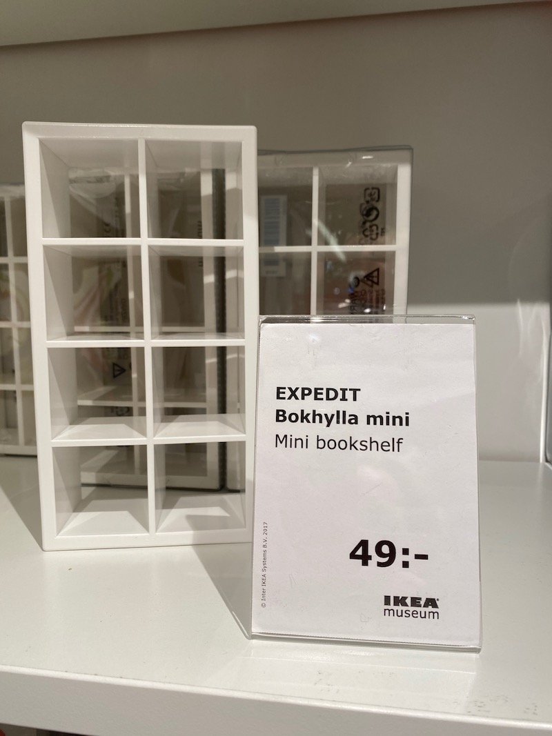 image - ikea museum shop sweden expedit mini bookshelf