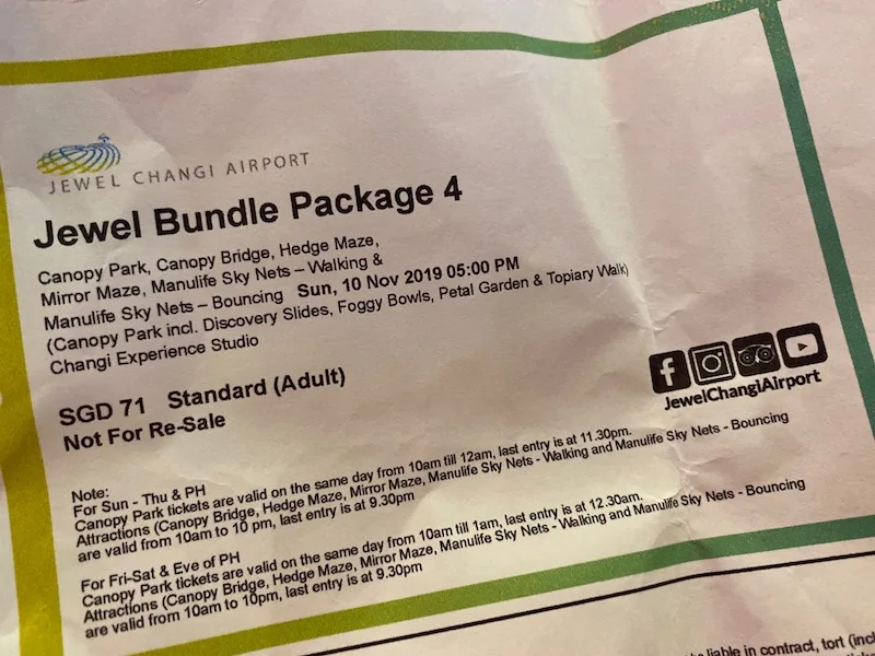 image - jewel changi tickets