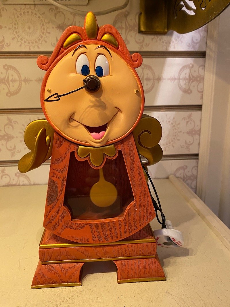 Disney Beauty and the Beast Cogsworth Clock 