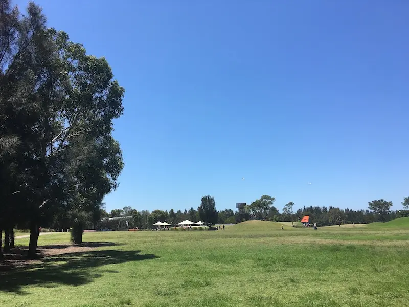 blaxland riverside park carpark view
