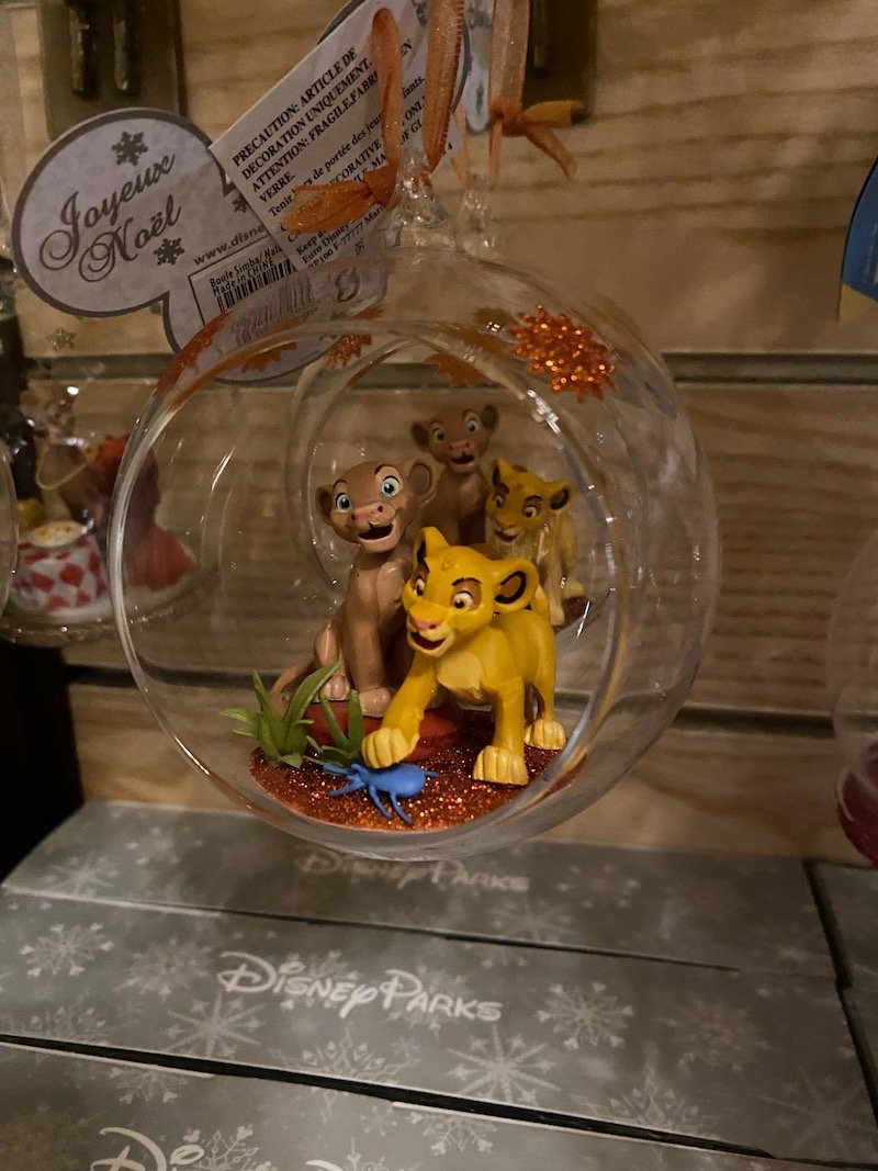 image - disneyland paris christmas lion king ornaments