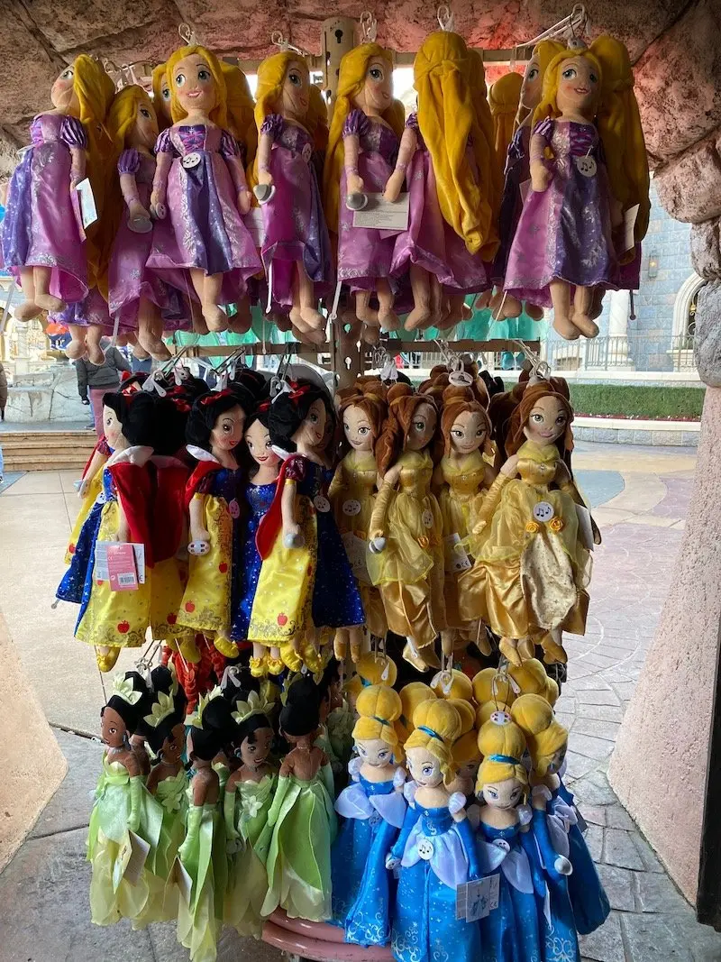 image - disneyland paris princess dolls plush
