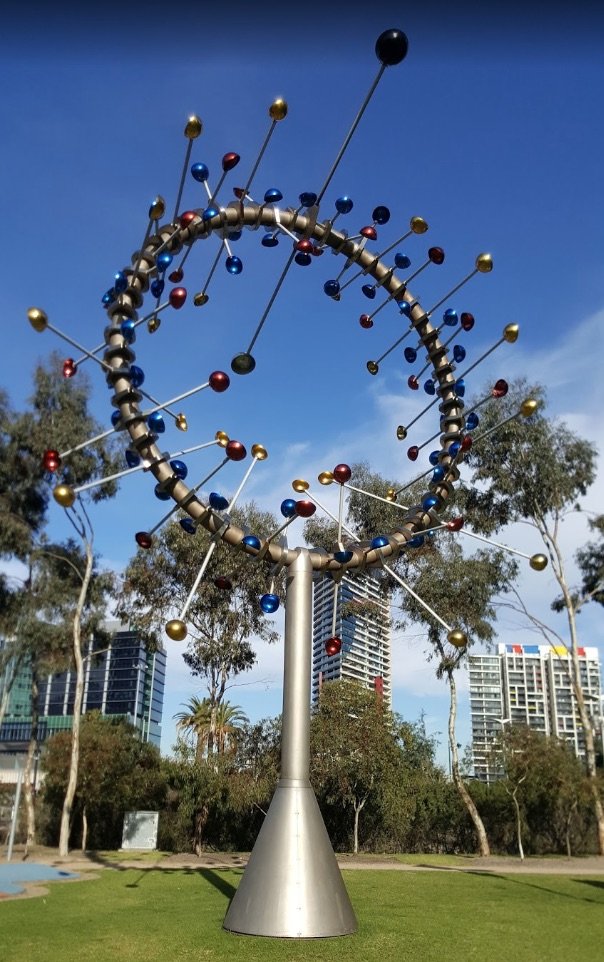 image - docklands harbour playground sculpture by lui nguyen gm