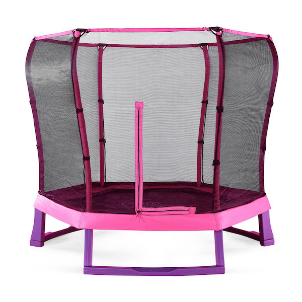 image - plum play 7ft junior trampoline pink