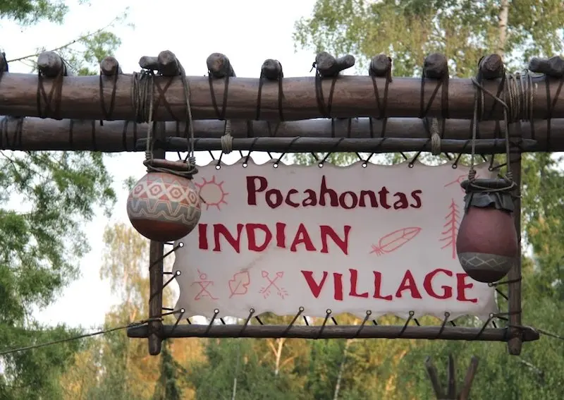 image - pocahontas indian village sign