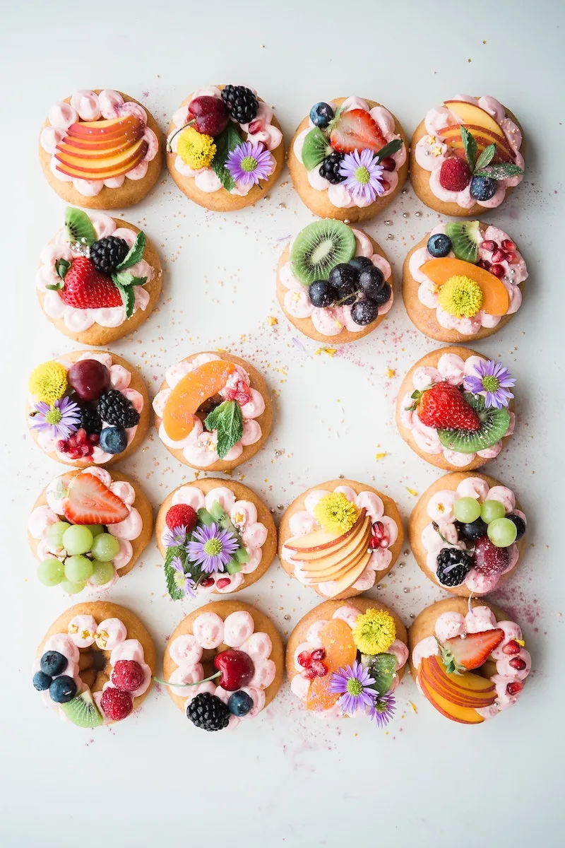 image - donuts with edible flowers by brooke-lark