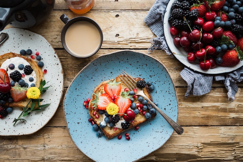 image - edible flowers on french toast by brooke-lark