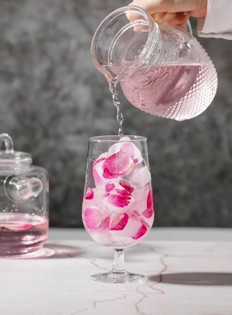 image- edible rose petal ice cubes by pexels-charlotte-may
