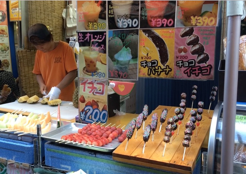 image - ameyokocho market fresh fruit smoothies