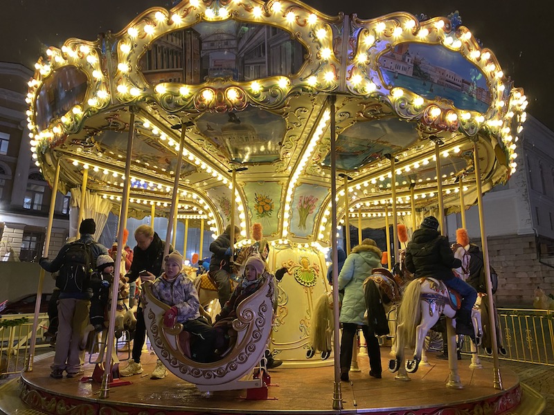 image - helsinki christmas market carousel