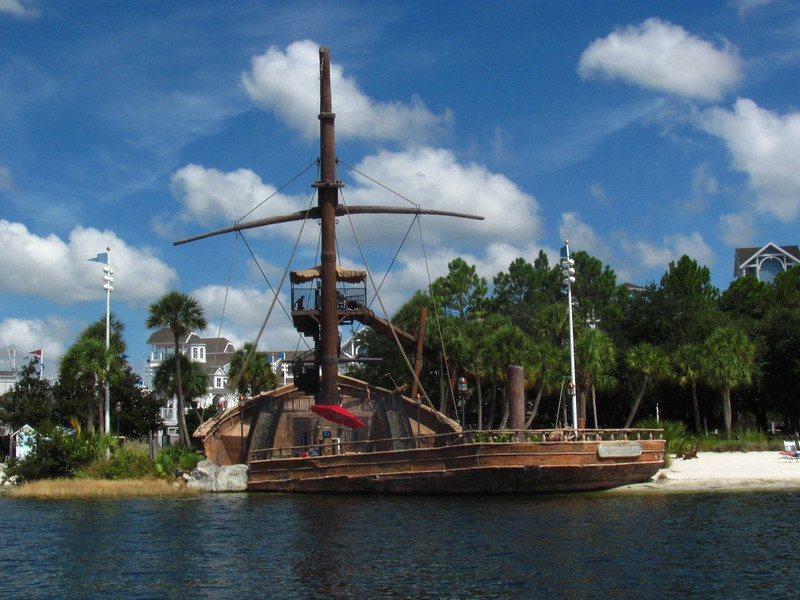 image - pirate ship disneys yacht and beach club resort by loren javier flickr