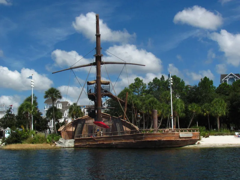 image - pirate ship disneys yacht and beach club resort by loren javier flickr