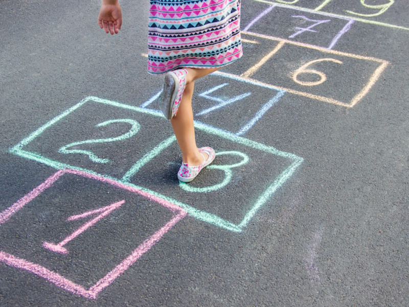 image - hopscotch on the trampoline 