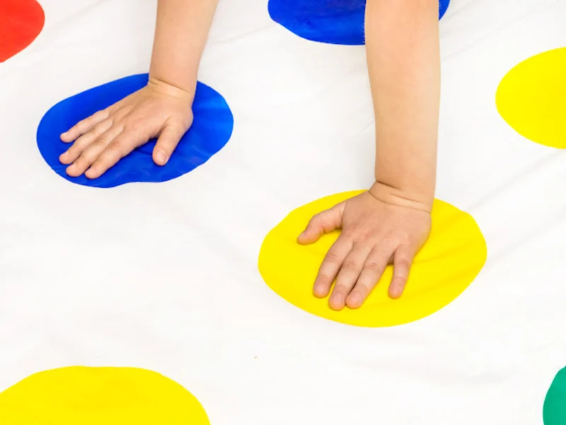 image - twister game on the trampoline 