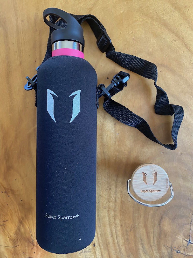 image - super sparrow sports water bottle with carry bag