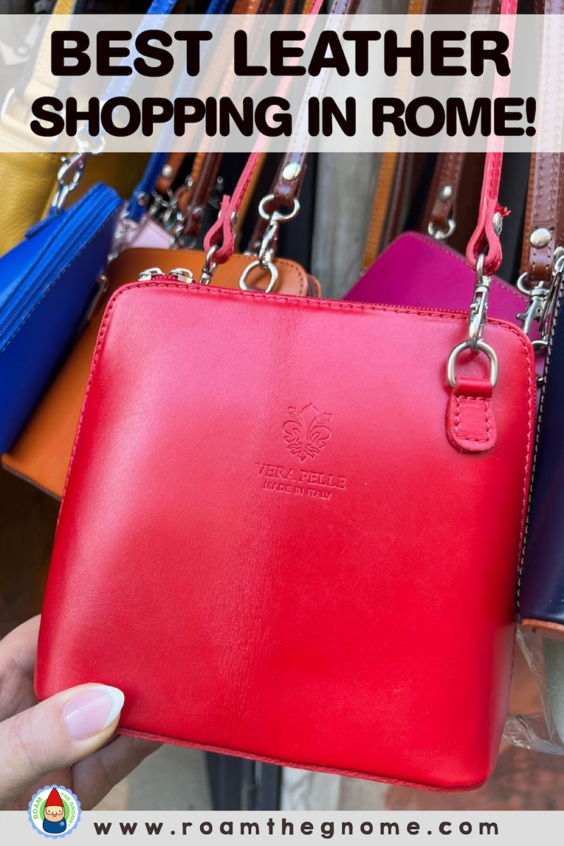 FIND THE BEST LEATHER SHOPS IN ROME ON THIS STREET!